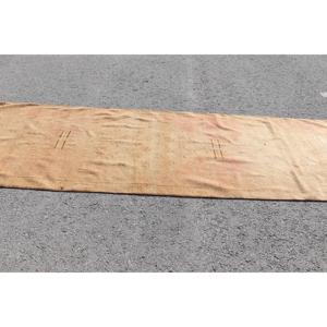 พรมวินเทจลายดอกไม้สีน้ำตาลตุรกี ขนาด 3.6x13 ฟุต ทำจากขนสัตว์ - Product Image 3