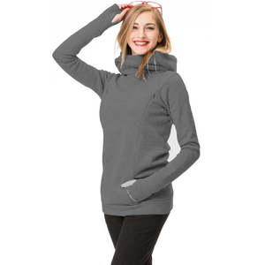 Sudadera con Capucha de Maternidad de Alta Calidad, 100% Algodón, Ecológica, Cálida para Invierno, con Logotipo Personalizado, Diseño Liso y Capucha Larga - Product Image 3