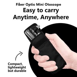 Mini otoscopio LED Alcance del oído Juego de instrumentos médicos eléctricos negros para exámenes precisos del oído - Product Image 5