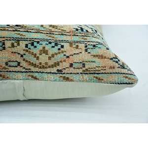 Premium Beige Paisley Patchwork lana almohada 32x32 pulgadas cojín decorativo tejido Vintage cuadrado portátil ropa de cama sofá Navidad - Product Image 4