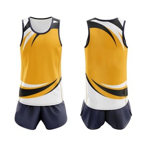 Uniforme de atletismo para hombre con logotipo personalizado, servicio OEM, superventas, ropa deportiva para correr, uniforme de atletismo - Product Image 1