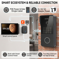 Sistema de Intercomunicación con Videoportero PoE para Exteriores Hiwink, 1080P, Timbre Inteligente Compatible con ONVIF, Panel de Control Tuya para Multifamilias
