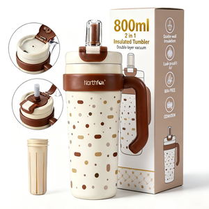 Botella <span class=keywords><strong>de</strong></span> <span class=keywords><strong>Agua</strong></span> <span class=keywords><strong>de</strong></span> Acero Inoxidable <span class=keywords><strong>de</strong></span> Doble Pared con Aislamiento, 800 ml, con Filtro, Libre <span class=keywords><strong>de</strong></span> BPA, Personalizable con Logotipo, Venta al Por Mayor, ODM OEM - Product Image 1