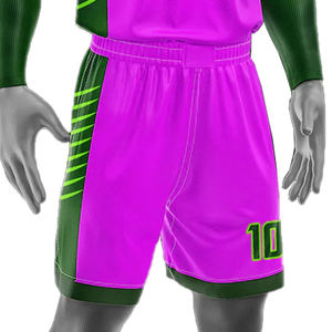 Design de maillot de basket-ball personnalisé pour kit d'équipe Col en V Sublimation haut de gamme Fabriqué au Pakistan Pantalon de qualité supérieure Design personnalisé - Product Image 3