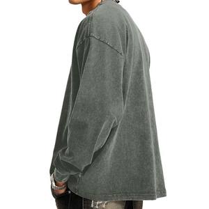 Coupe ample haute qualité vêtements pour hommes sweats à capuche 100% coton col rond surdimensionné respirant Streetwear basics - Product Image 2
