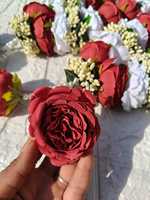 Paire de Varmala Florales Artificielles avec Couronne de Perles et Roses pour Bébé, Guirlande de Mariage, Collier d'Honneur pour Cérémonie, Fournitures pour Événements et Réceptions
