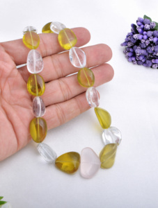 สร้อยคออัญมณีธรรมดาขนาด18นิ้วเป็นจำนวนมากสำหรับเครื่องประดับ - Product Image 4