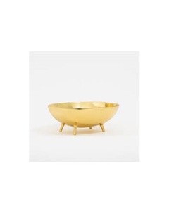 Bol en acier inoxydable moderne de luxe, finition dorée, écologique, lavable, pour la cuisine, la maison, les hôtels, les restaurants - Product Image 1
