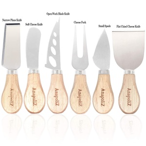 <b>Cheese</b> Knives <b>Set</b> with Wooden Handle Mini Steel Stainless <b>Cheese</b> Knife <b>Set</b> for Charcuterie and <b>Cheese</b> Spread for Party Wedding - Product Image 4