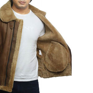Chaqueta de cuero de moda de alta calidad para hombre, chaqueta de cuero de diseño personalizado de invierno para hombre - Product Image 3