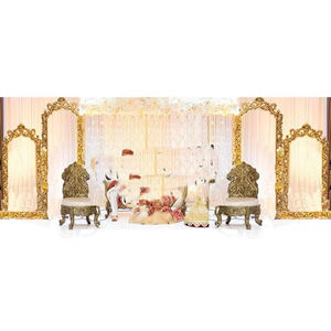 Attractive Wedding <b>Backdrop</b> Stage Decoration Wedding Stage Candle Back-walls Indian Wedding Candle Metal <b>Stand</b> - Product Image 5