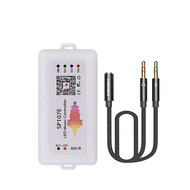 Wireless DC5-24V SP107E Full Color SPI Phone APP Music Pixel LED Controller for WS2812B WS21811