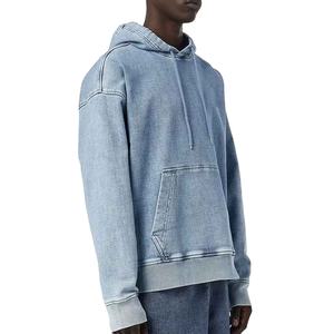 เสื้อฮู้ดดี้โอเวอร์ไซส์ผู้ชายแฟชั่นใหม่ โลโก้สั่งทำ ผ้าฝ้าย 100% กันลมสำหรับฤดูหนาว สีพื้น สตรีทแวร์ ล้างสีแบบแอซิด ซิป รุ่น 2026 - Product Image 1