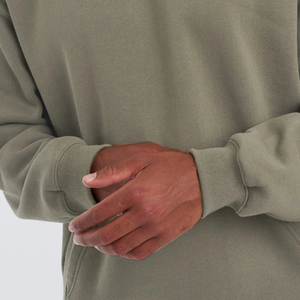 Sudadera con Capucha Extra Grande con Bordado Personalizado de Fabricantes Profesionales, Sudadera con Capucha Extra Grande con Dobladillo sin Rematar, Ropa Urbana 100% Algodón con Logotipo Personalizado para Hombre - Product Image 4
