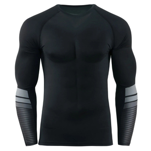 New Arrival <b>Men</b> Long Sleeve 3D Rash Guard <b>Compression</b> <b>Shirt</b> UV Protection Anti-Bacterial Quick Drying Fitness Clothing MMA - Product Image 2