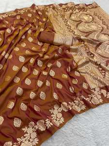 Festival du sud spécial soie banarasi douce et pure Dernières conceptions de saree en gros - Product Image 2