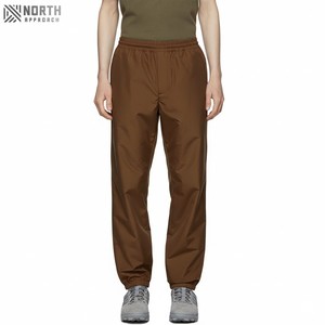 กางเกงวอร์มผ้าไนลอนกันลมสำหรับผู้ชายกางเกงวอร์มผ้าสองชั้นสำหรับฤดูหนาวสีเขียว/สีกากีลำลอง - Product Image 1