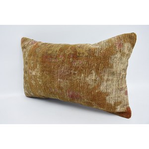 Beige Wool Kantha Patchwork <b>Pillow</b> 12x20 Inches Floral Embroidered Woven Pattern Square Print 18x18 Floor Use Christmas Decor - Product Image 4