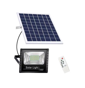 Commercial Solar Flood Lights 500W Solar Flood Light with Pole Mount <b>Bracket</b> for Street Parking Area - Product Image 3