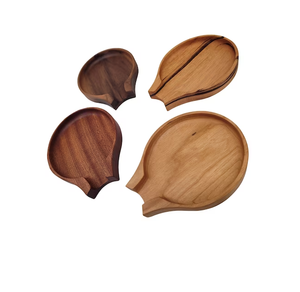 ช้อนไม้ตีไข่ที่เหลือช้อนพาสต้าช้อนไม้สลัดเครื่องมือที่ให้บริการชุดไม้สักชิ้นสีไม้ธรรมชาติ - Product Image 2