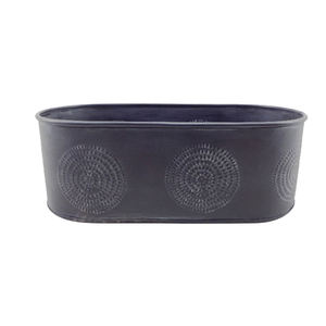 ชุดเคลือบผง Grey Patina สำหรับตกแต่งสวนกลางแจ้งระเบียงในร่ม2ชิ้น - Product Image 1