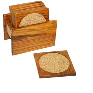Sustainable Quality Cup Coaster Set Coffee Or Tea Cup Coaster Dinner <b>Party</b> <b>Table</b> Top Wooden Tea Coaster - Product Image 5