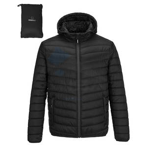 Usine directe veste à capuche doudoune pour hommes veste chaude et légère tissu hydrofuge fournisseur en vrac OEM pour l'automne à l'hiver - Product Image 1
