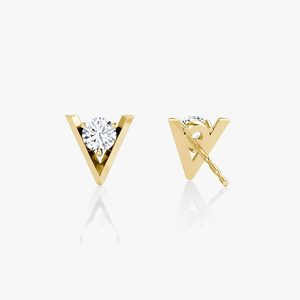 925 <b>Silver</b> Solitaire Elegant <b>Stud</b> Design Women's Moissanite Diamond Earrings - Product Image 6
