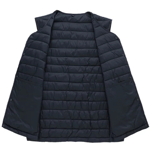 Chaleco Acolchado para Hombre para Actividades al Aire Libre |   Relleno Simple y Cálido |   Chaleco Ligero de Invierno sin Mangas, Chaleco Informal Acolchado, Relleno Térmico Suave - Product Image 2