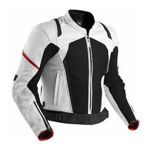 Chaquetas de cuero PU unisex de buena calidad, venta al por mayor, diseño de moda, moto de carreras, motocicleta, cremallera informal, transpirable de talla grande - Product Image 1