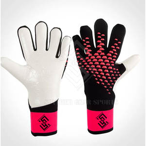 Gants de gardien de but en latex de haute qualité en gros, méga adhérence, légers, logo personnalisé, protection des doigts antidérapante, vêtements d'entraînement - Product Image 2