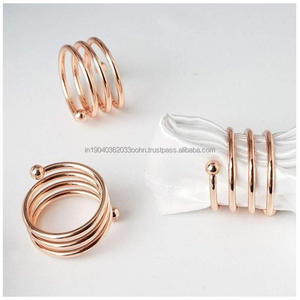 ห่วงรัดผ้าเช็ดปากทำจากโลหะอุปกรณ์บนโต๊ะและเครื่องใช้บนโต๊ะสำหรับตกแต่งทุกโอกาสในราคาที่สมเหตุสมผล - Product Image 3