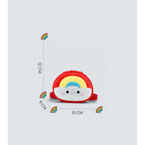 Kids' Rainbow Shoulder Bag Lightweight & Waterproof Tykle 3D Plush Design Chic <b>Purses</b> - Product Image 4