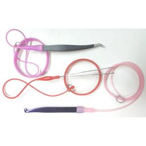 สร้อยข้อมือยางซิลิกอนสำหรับผู้ถือแหนบต่อขนตาสีดำตัวยึดแหนบเครื่องมือยกแหนบ - Product Image 1