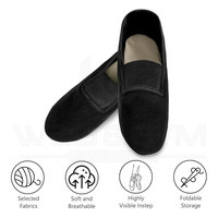 Zapatos de gimnasia, suela de cuero superior de algodón suave, antideslizante, duraderos, cómodos, zapatos de Ballet Unisex para entrenamiento de baile