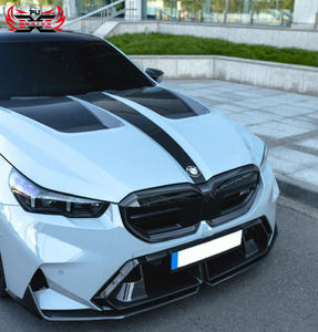 ドライカーボンファイバーBMW 5シリーズG90 G99 M5スタイルフロントバンパーフードボディキット - Product Image 4