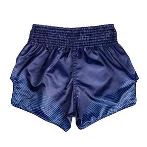 Shorts de boxe décontractés pour hommes personnalisés en gros 100% polyester conception solide dernier style élastique taille moyenne tricoté respirant - Product Image 2