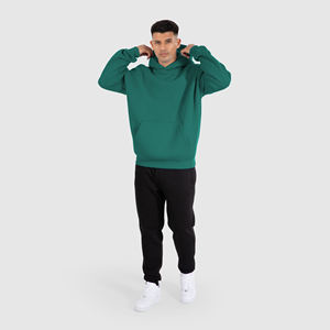 Men Polyester/Cotton Thick Heavy <b>French</b> Terry Pullover Hoodie High Quality Custom Logo Streetwear Embossed Fleece Custom Hoodie - Product Image 4