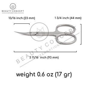 Ciseaux à cuticules professionnels en acier inoxydable à lame droite pour manucure et pédicure – Concept International Nail - Product Image 3