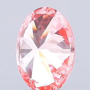 Diamant de laboratoire taille ovale 2,00 carats, couleur rose fantaisie, clarté VVS1, pierre en vrac certifiée IGI pour bijoux fins - Product Image 3