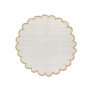 Alfombras de Lana Tejida Plana Alhambra Color Marfil, Estilo Kilim, para Decoración del Hogar, Sala de Estar, Pasillo, Tamaño 9x12, ADWL-13198 - Product Image 1