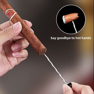 Accendino Grande <span class=keywords><strong>in</strong></span> Metallo Personalizzato JH, Pronto per l'Ordine, Ricaricabile, Antivento, con Torcia, Coltello e Punzone Tutto <span class=keywords><strong>in</strong></span> Uno per Sigari e Fumo - Product Image 6