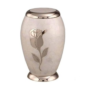 Urne souvenir en aluminium de haute qualité couleur noire pour cendres humaines urne en aluminium de crémation de conception en relief à vendre - Product Image 4