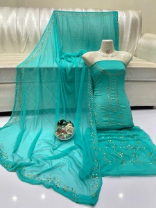 Elegante Camisa de gasa de 2 piezas sin costuras Dupatta Trends Cp's vestido tradicional pakistaní con trabajo Mukesh para bodas - Product Image 5