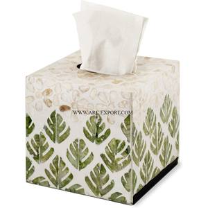 Porte-papier de soie décoratif de table le plus vendu à la main et boîte forme personnalisée nouvelle boîte de distributeur de mouchoirs de cuisine élégante - Product Image 2