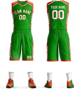 Uniformes de Baloncesto Personalizados de Alta Calidad con Logotipo, Transpirables, 100% Poliéster, Venta Caliente, Uniformes de Baloncesto de Secado Rápido - Product Image 4