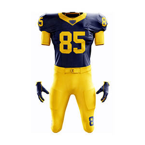 Custom Printed Breathable American Football Uniform Set with 6 Pads Pant 100% Polyester Team Wear - Product Image 3