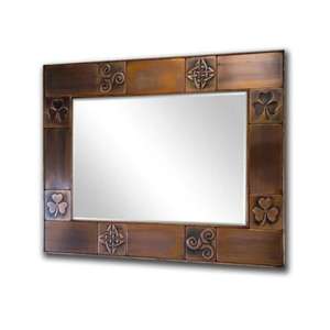 Cadre de miroir en cuivre élégant avec un design sculpté unique pour améliorer la décoration de la maison de style contemporain au meilleur taux - Product Image 2