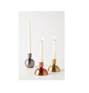 Porte-bougie rond en métal fait main de qualité supérieure avec une brillance antique, adapté aux temples, mariages, fêtes et festivals culturels - Product Image 1