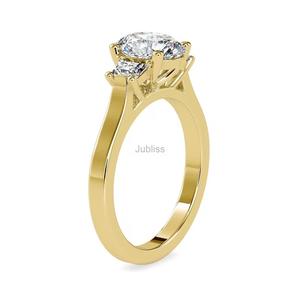 Bague Halo en diamant de laboratoire ovale 1.92ct bague de fiançailles en diamant créée en laboratoire bijoux de mariage en diamant F couleur VS1 clarté pour Jewe - Product Image 3